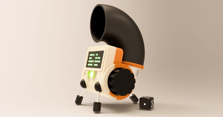 Codified messages with 3D printed robotic chipper