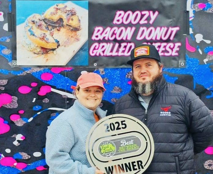 Native meals truck to debut its award-winning boozy bacon donut grilled cheese at Moo-La Fest.