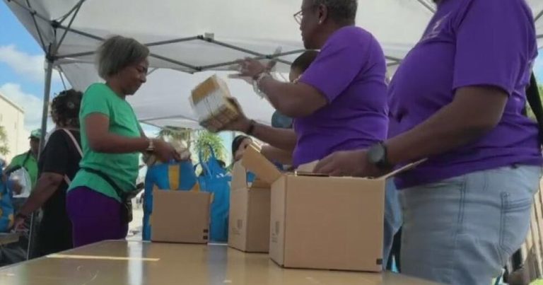 A whole bunch in want get free meals at tri-county meals drive in South Florida