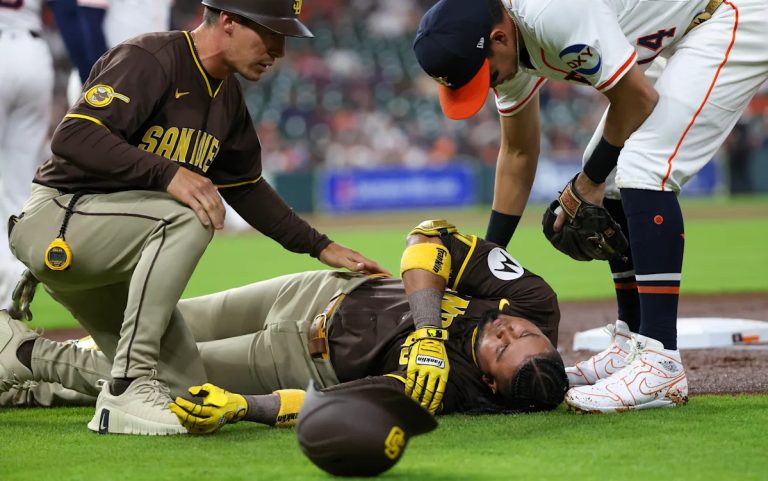 Luis arrac of Padres launched from the hospital, joins the staff after a scary collision within the victory over Astros