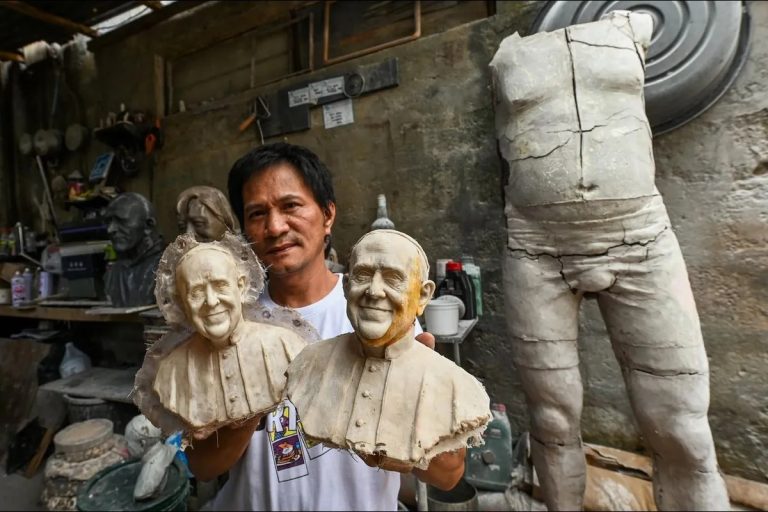 Crafting religion: Marikina artist's commissioned work remembers Pope Francis – ABS-CBN