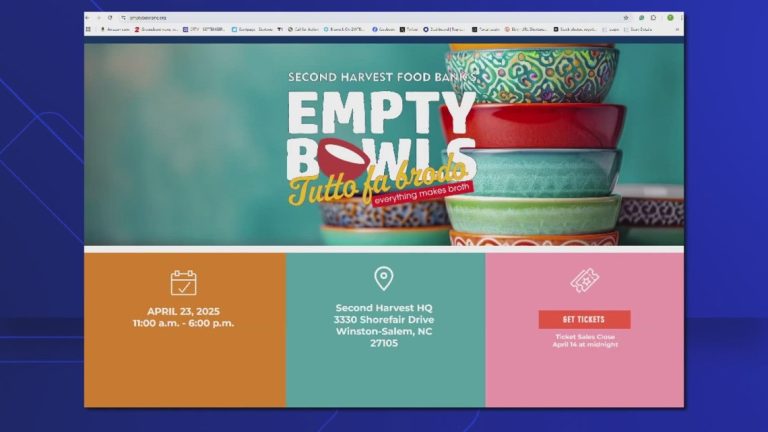 Second Harvest Meals Financial institution holds empty bowls occasion this week – wfmynews2.com