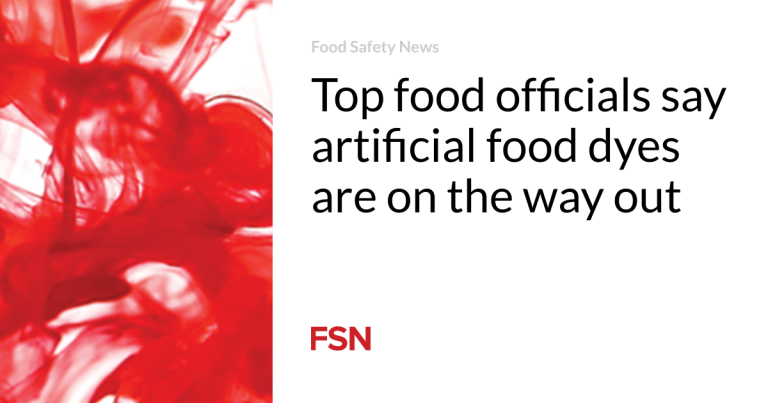 High meals officers say synthetic meals dyes are on the way in which out