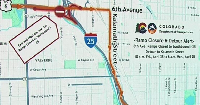 Main highway closures may affect weekend journey in Denver – CBS Information