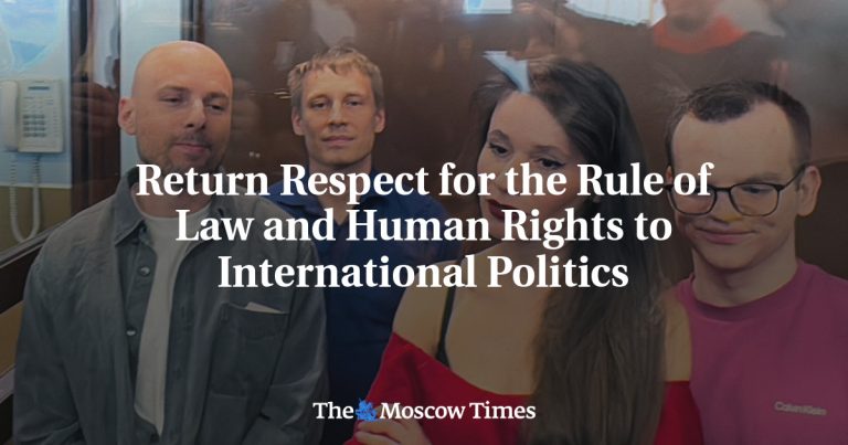 Return of respect for the rule of regulation and human rights to worldwide politics