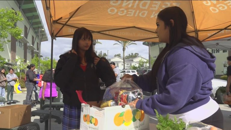SDSU athletes support San Diego households with meals distribution