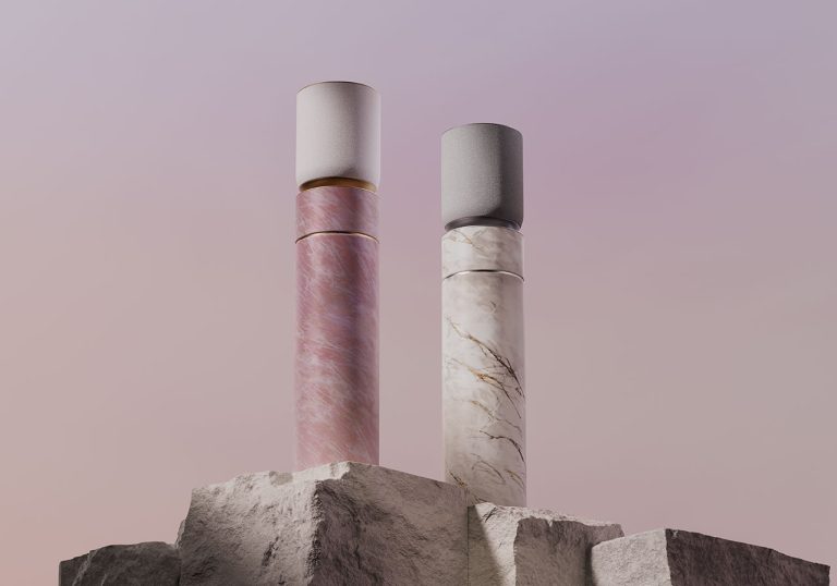 Bang & Olufsen reveals sculpted stone audio system