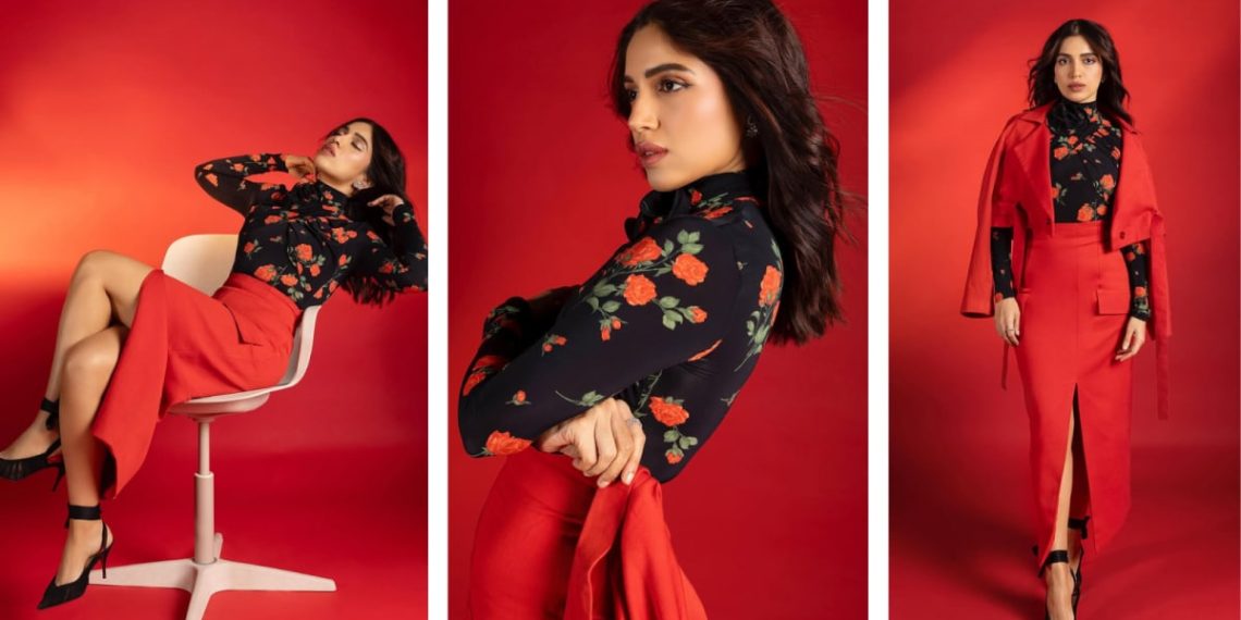 Bhumi Pednekar’s Crimson-Scorching Energy Play: Florals, Hearth, and Fierce Style