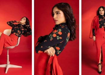 Bhumi Pednekar’s Crimson-Scorching Energy Play: Florals, Hearth, and Fierce Style