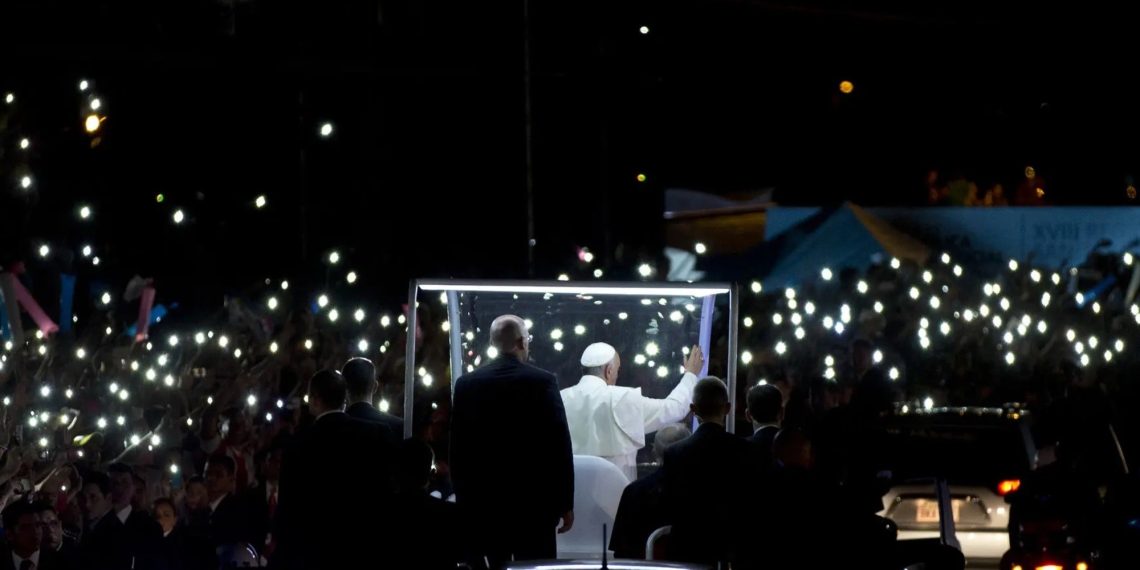 I noticed the pope visiting the forgotten and switch the skeptics