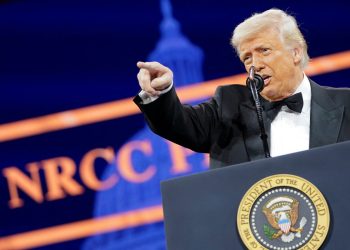 Trump Brags World leaders are ‘kissing a terrific Hannibal Lectr’ and Holidays ‘and Holidays’ at NRCC dinner