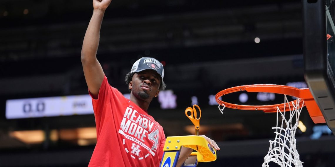 LJ Cryer, a champion in Baylor, following the second title NCAA with Houston vs. Florida