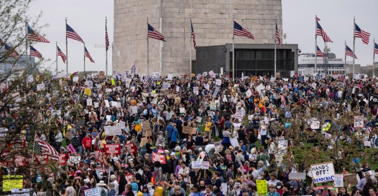 “Thousands and thousands” of People protested them yesterday on Trump and Musk