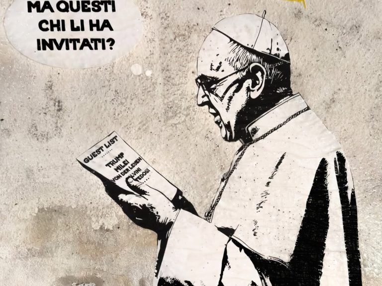 “And who invited them?”, The controversial graffiti towards Milei meter of Pope Francis