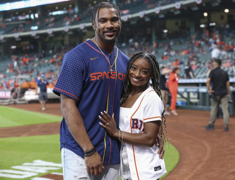 Simone Biles’ husband reacts to main prizes