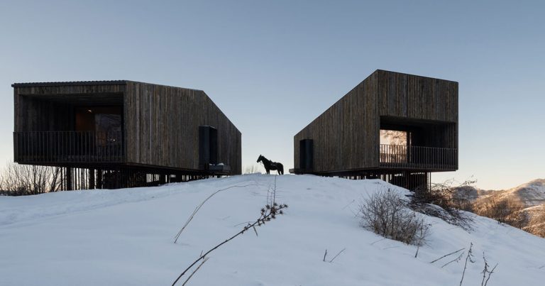 Complained Complained Larchwood Clads Aum Cabins’ facades in Kazakhstan