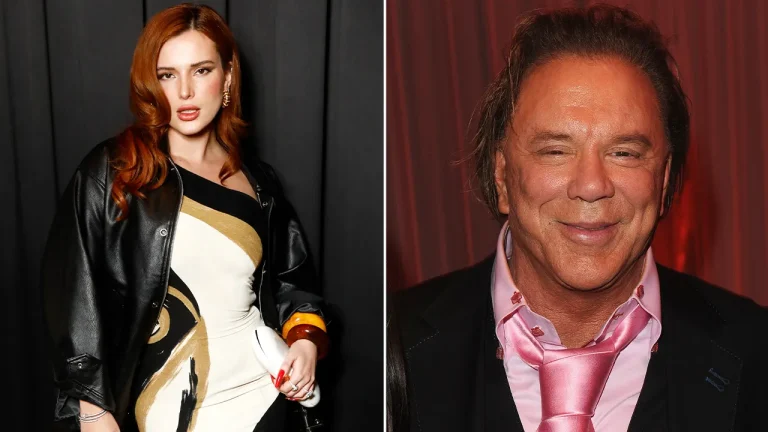 Bella Thorne claims co-star Mickey Rourke took a metallic grinder to her genitals on set