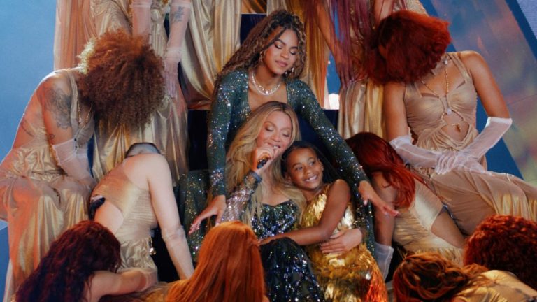 Beyoncé’s Daughter Rumi Joins Cowboy Carter Tour in Oscar de la Renta