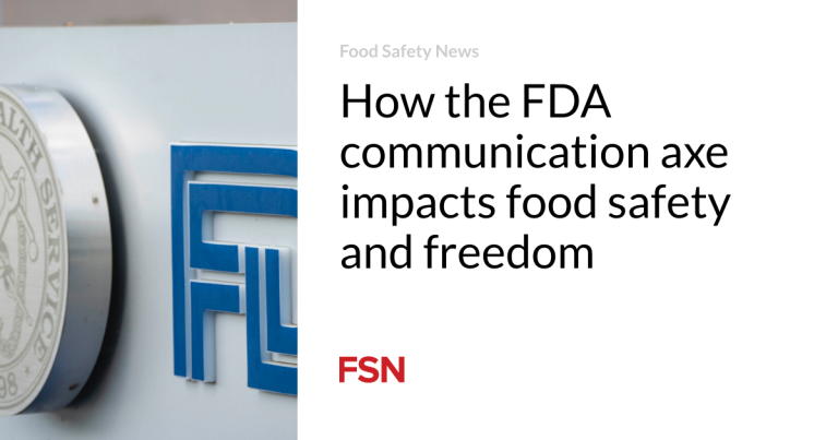 How the FDA communication axe impacts meals security and freedom