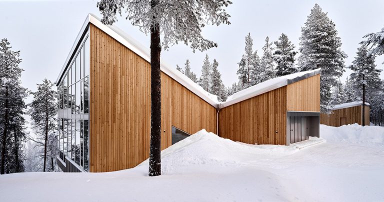 Pirinen & Salo’s far -remoted canteen over the forests of northern Finland
