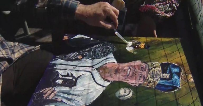 Meet the artist who surprises sports activities landmarks