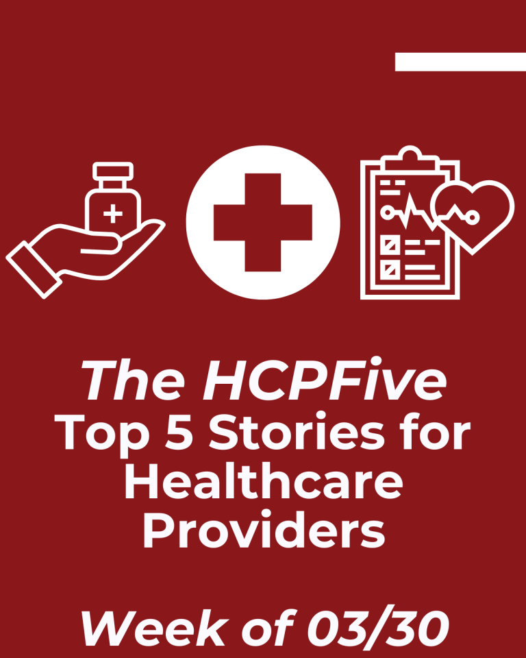 High Information for Healthcare Suppliers from the Week of 03/30