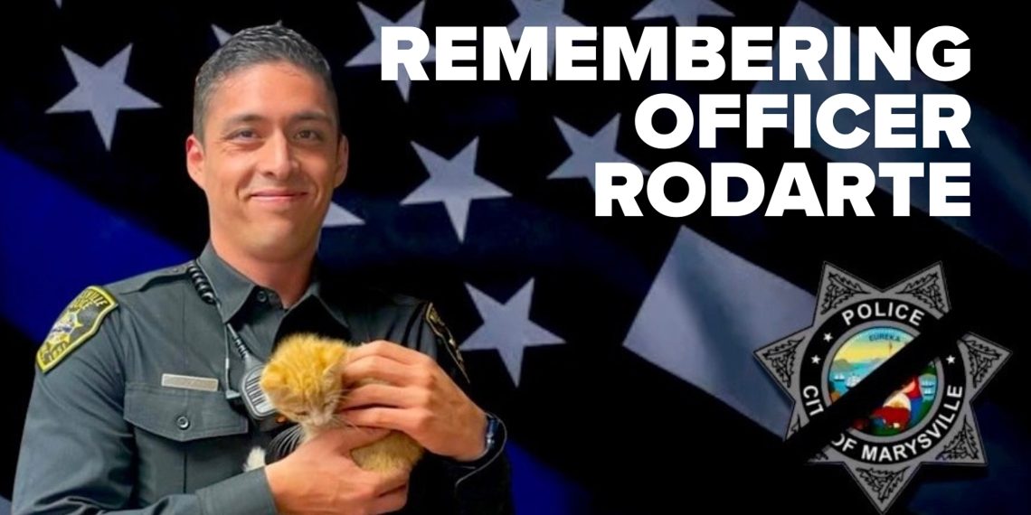 Neighborhood honors Officer Rodarte at public Celebration of Life