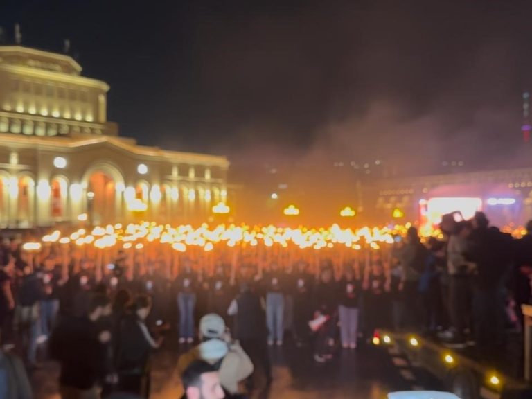 110 years after the genocide of the Armenian folks, hundreds of younger folks claimed justice within the march of Erevan torches