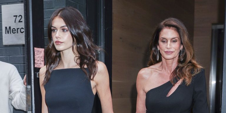 Cindy Crawford and Kaia Gerber shared an identical mother-daughter type second