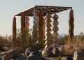 Kapwani Kiwanga builds a formed shadow shelter for X Desert