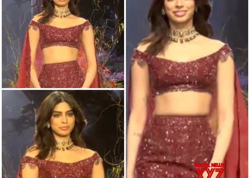 Khushi Kapoor Reigns the Ramp as Showstopper for Bombay Occasions Style Week Grand Finale