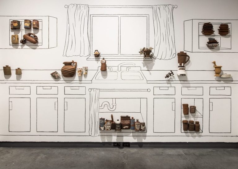 Fill with “halves”, the drawings in Adam Ledford’s lounge mirror timeless routines