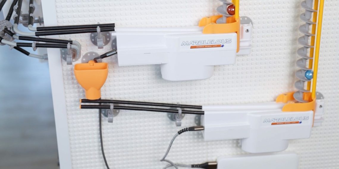 Channel Rube Goldberg with marble operating that may set off your good dwelling