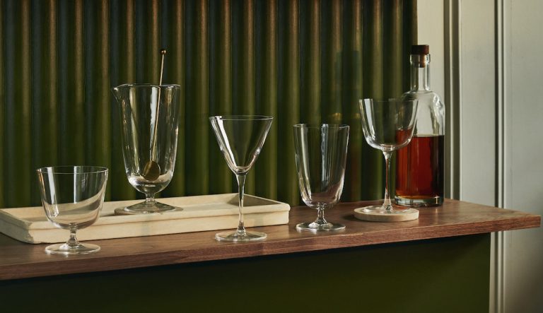 Glass objects designed for the artwork of mixology
