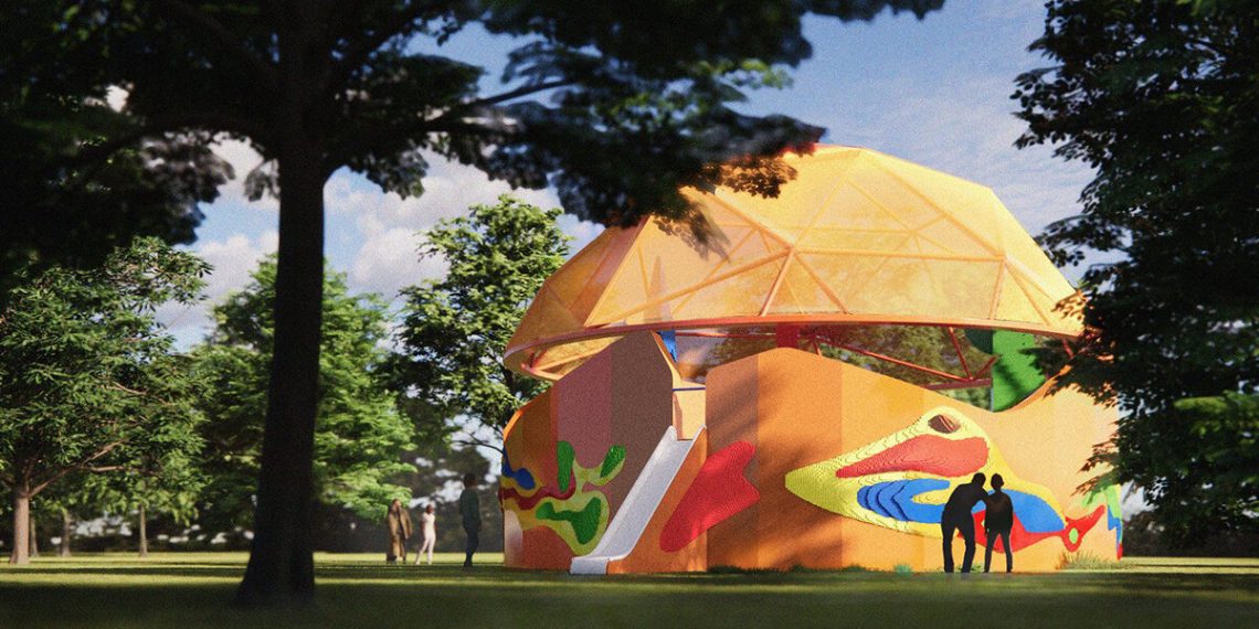 Serpentine touches Peter Cook dinner and Lego for “Play Pavilion” in London