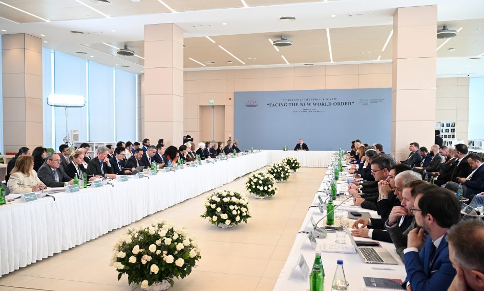 Worldwide Discussion board subject “Given the brand new world order” at ADA College with the participation of President Ilham Aliyev (picture/video) – Development Information Company