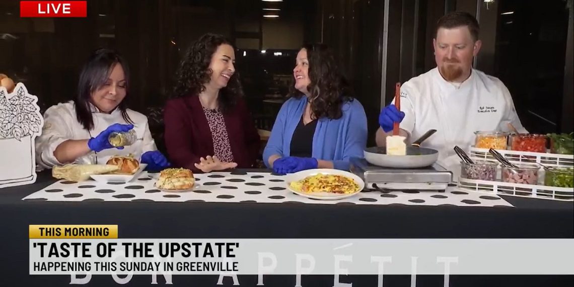 WSPA TV visits Furman, promotes occasion benefitting Loaves and Fishes