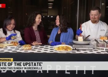 WSPA TV visits Furman, promotes occasion benefitting Loaves and Fishes