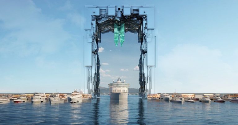 Neom’s line advances with the stadium in Sky & Mirrored Marina