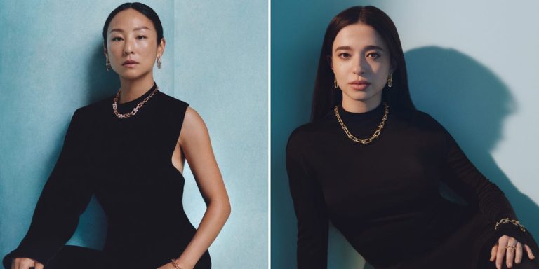 Greta Lee and Mikey Madison Pose for Tiffany