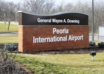 Peoria Worldwide Airport units all-time journey file in March