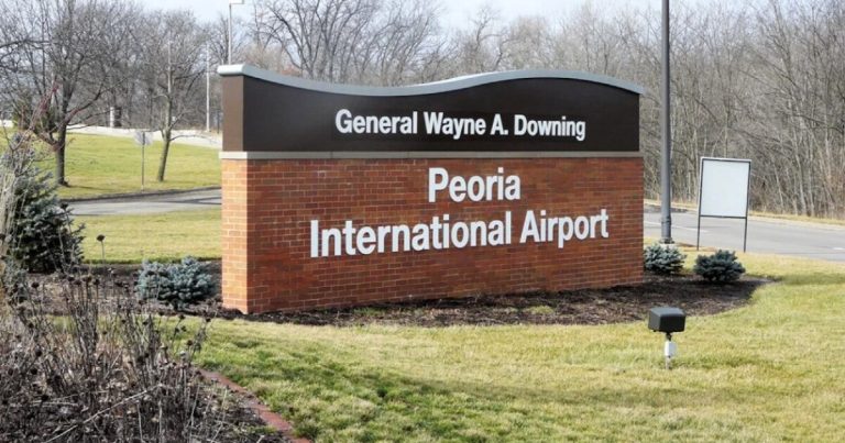 Peoria Worldwide Airport units all-time journey file in March