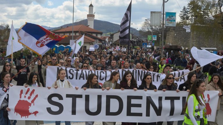 Tensions are mounted earlier than a pro-government rally in Serbia to oppose scholar mass protests