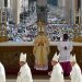 A bunch of younger individuals overturned Plaza San Pedro for the Mass of Pope Francis, held by a candidate to comply with it