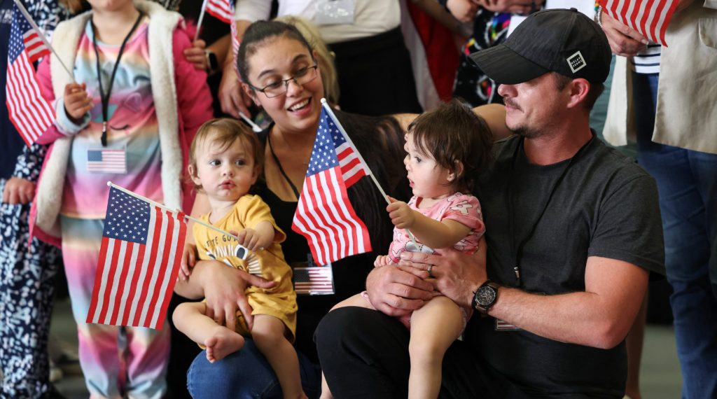 Look: White Africans from South Africa arrive at Dulles Airport to hunt US resettlement