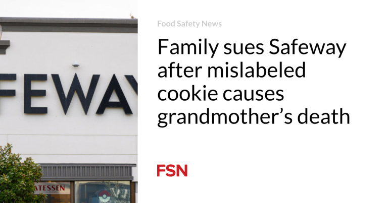 Household sues Safeway after mislabeled cookie causes grandmother’s dying