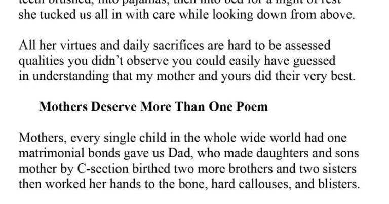 Poetry – Marianas Selection