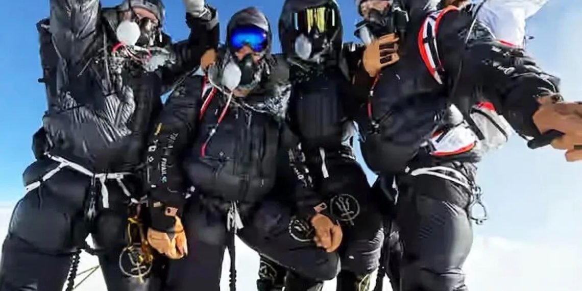 They inhaled the gasoline and climbed to Everest inside just a few days. Is that this the way forward for mountaineering?