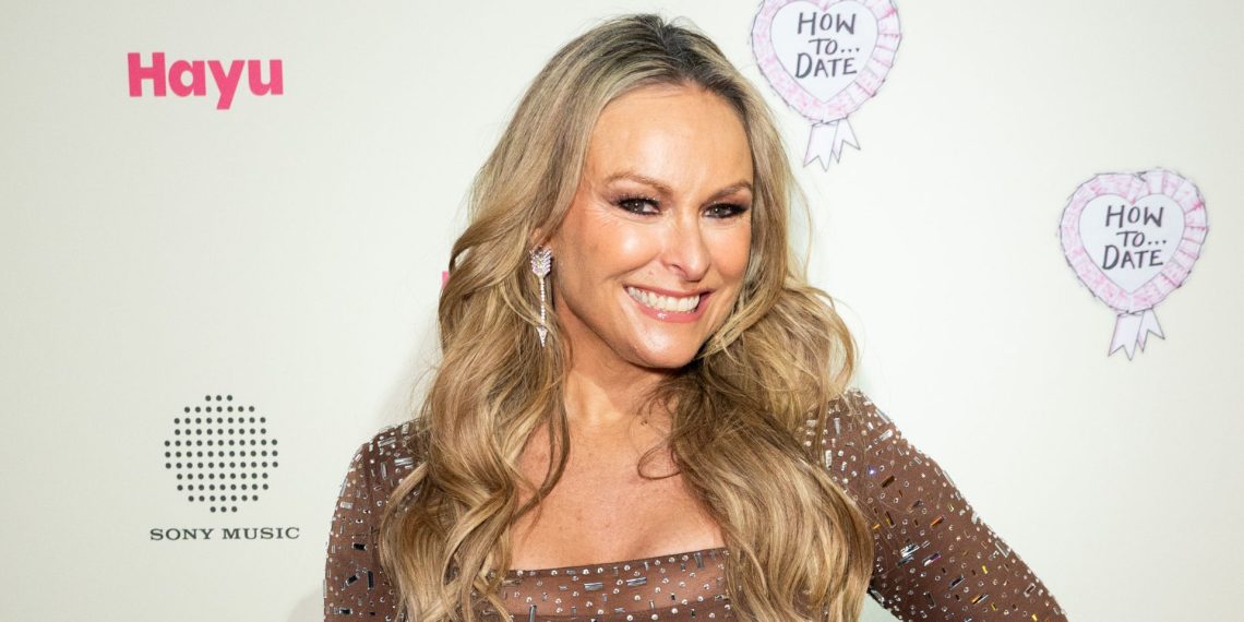 Mel Schilling’s sequinned white swimsuit delivers delicate sparkle