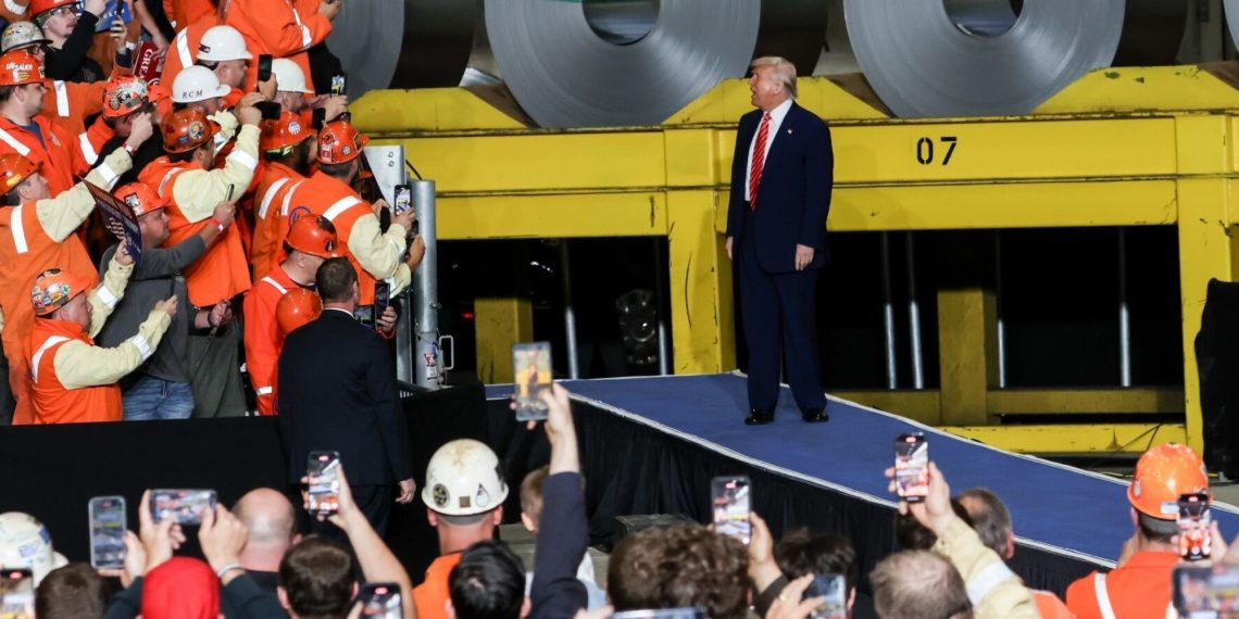 Trump mentioned 50% will improve to metal and aluminum tariffs